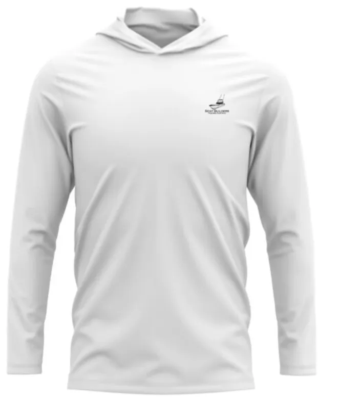 Boat Builders Trading  Hooded Performance Long Sleeve - Artist Lines