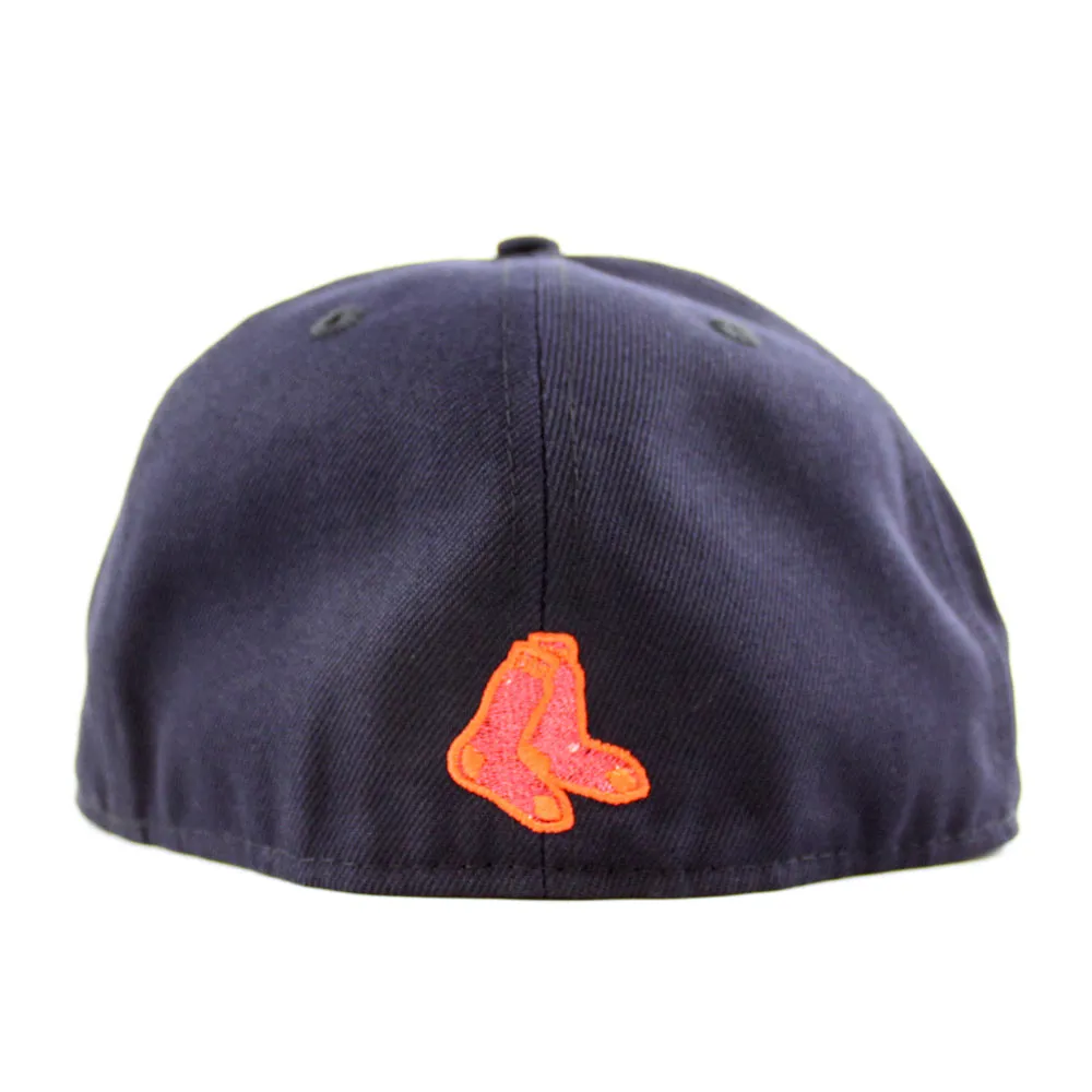Boston Red Sox 2004 World Series New Era 59Fifty Fitted Hat (Navy Scarlet Red Gray Under Brim)