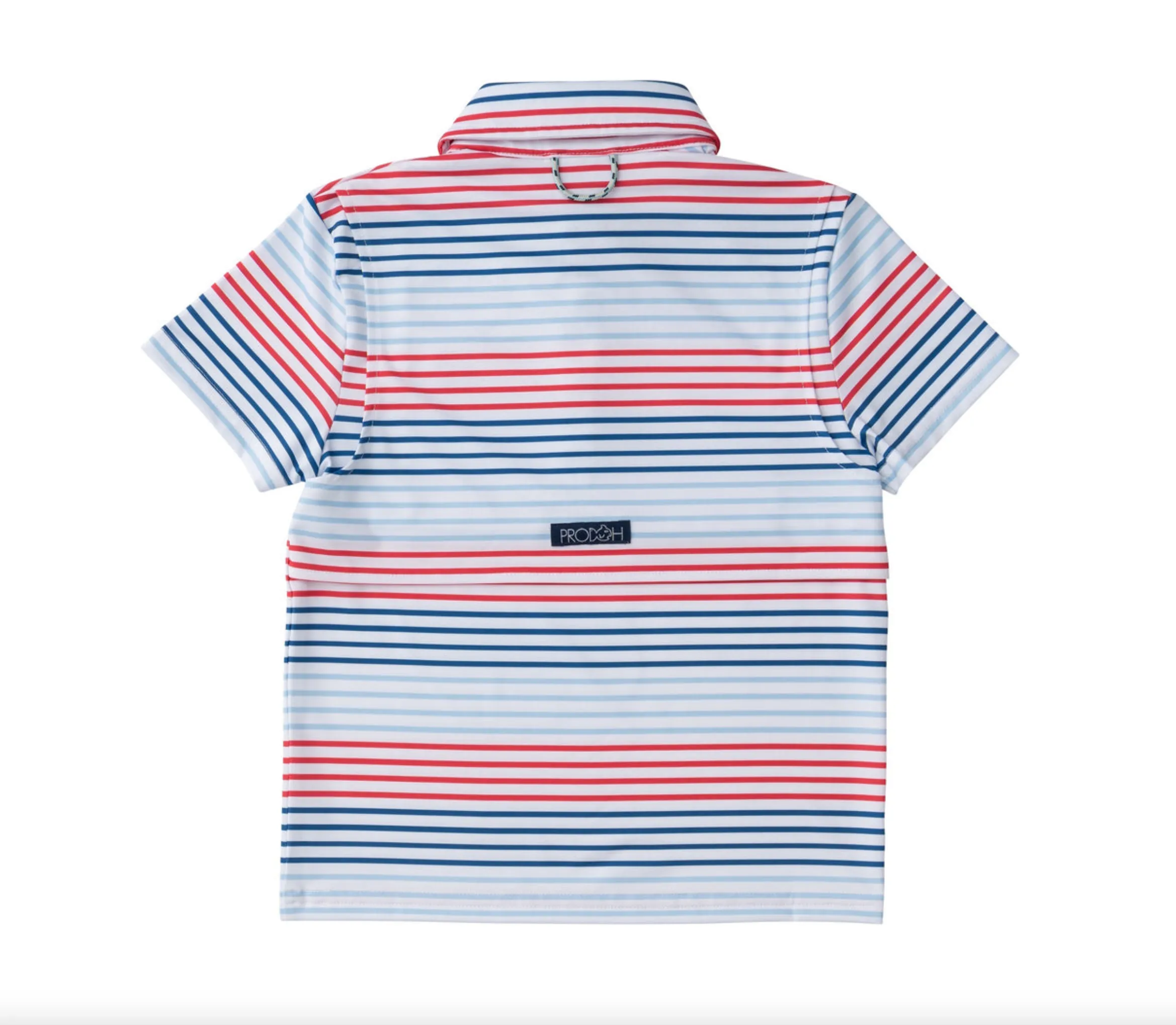 Boys Performance Polo - Americana Stripe
