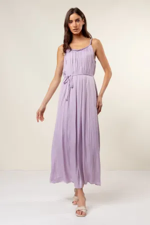 Braided Neckline Maxi Dress