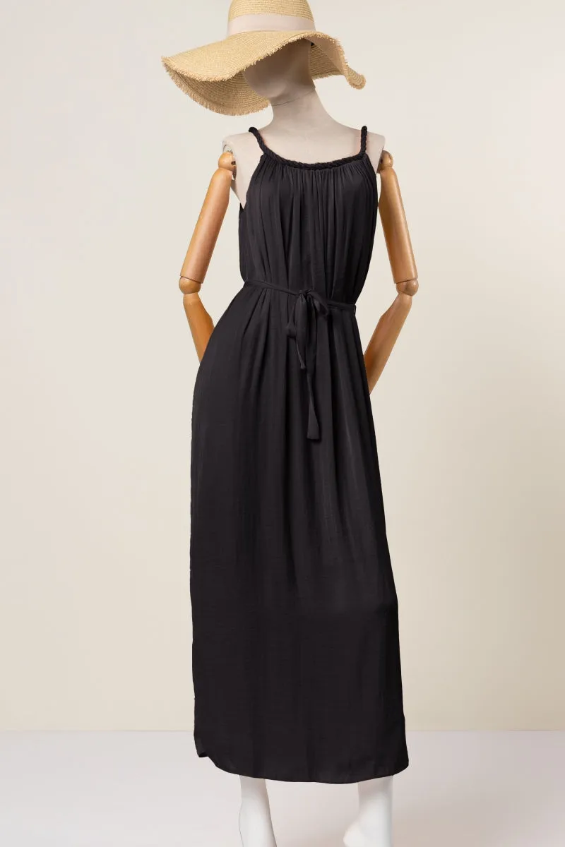 Braided Neckline Maxi Dress