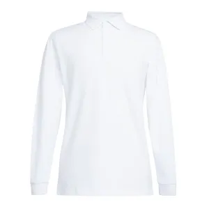 Brook Taverner Frederick Mens Long Sleeve Polo Shirt White Size XL