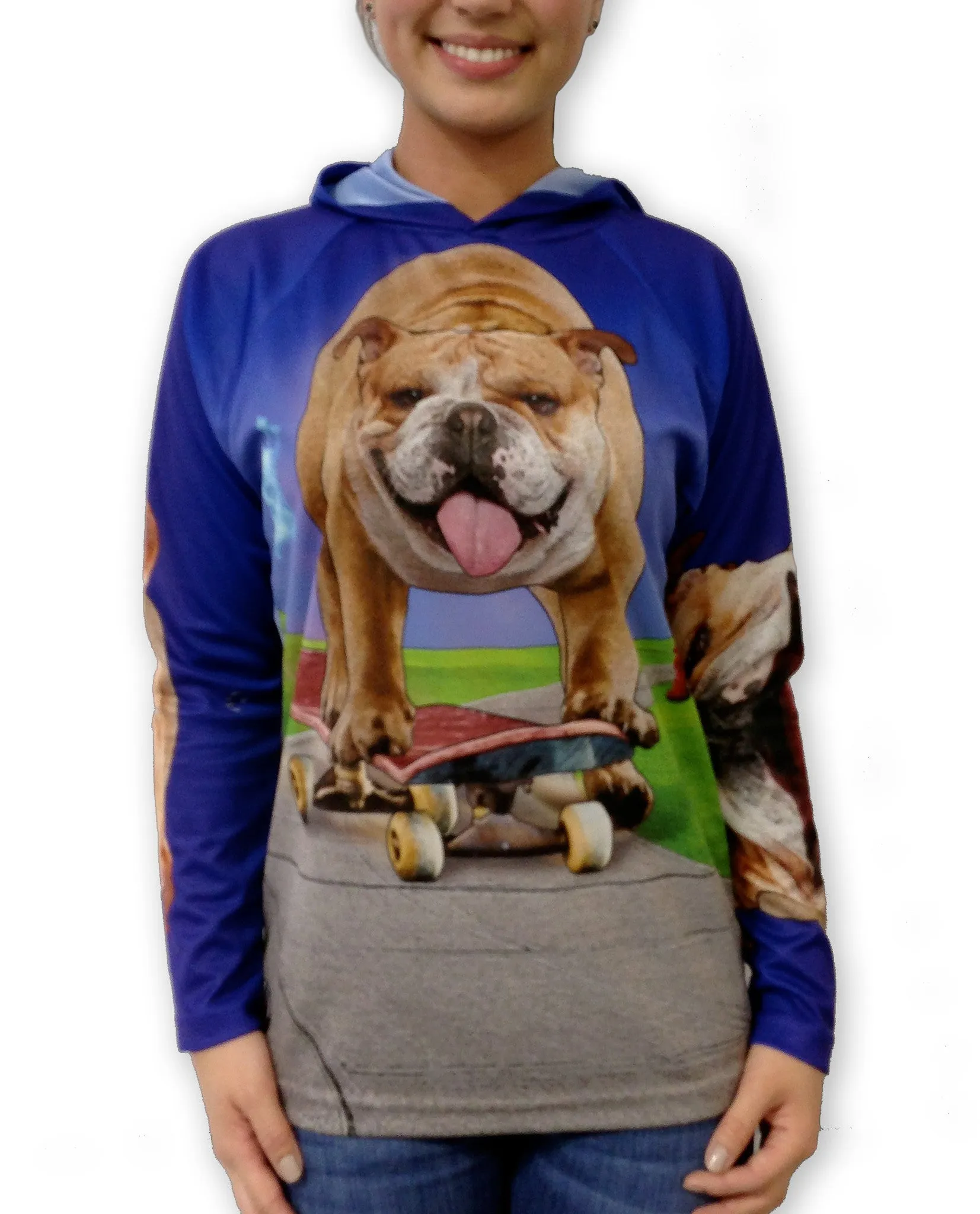 BULLDOG SK8TER Hoodie Chomp Shirt by MOUTHMAN®