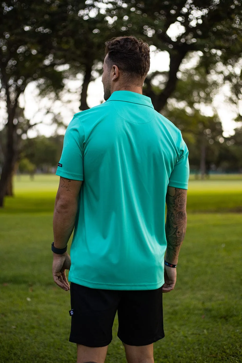 CA Iconic Golf Shirt | Jade
