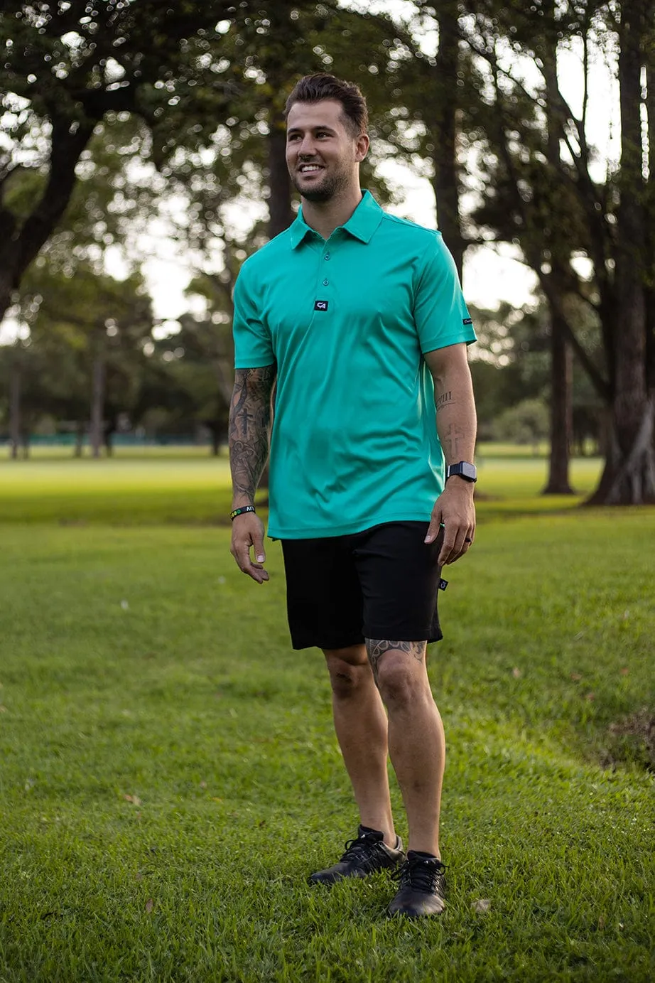 CA Iconic Golf Shirt | Jade