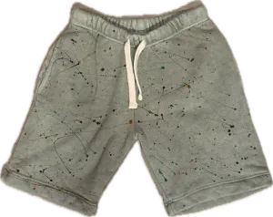 Californian Vintage- Multi splatter Sweatshorts (army)