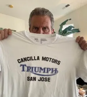 CANCILLA MOTORS TRIUMPH SAN JOSE T SHIRT