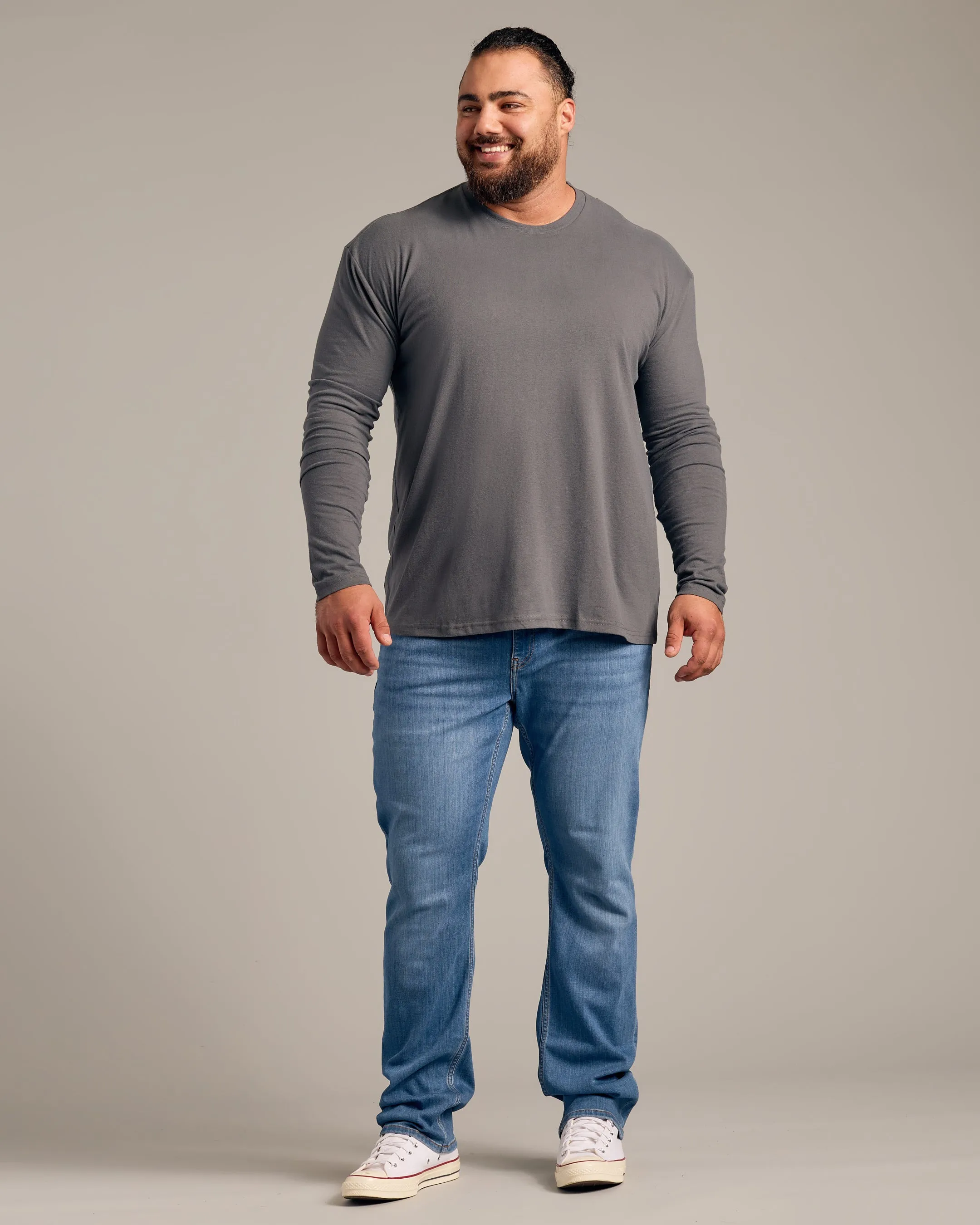 Carbon Long Sleeve Crew Neck Tee