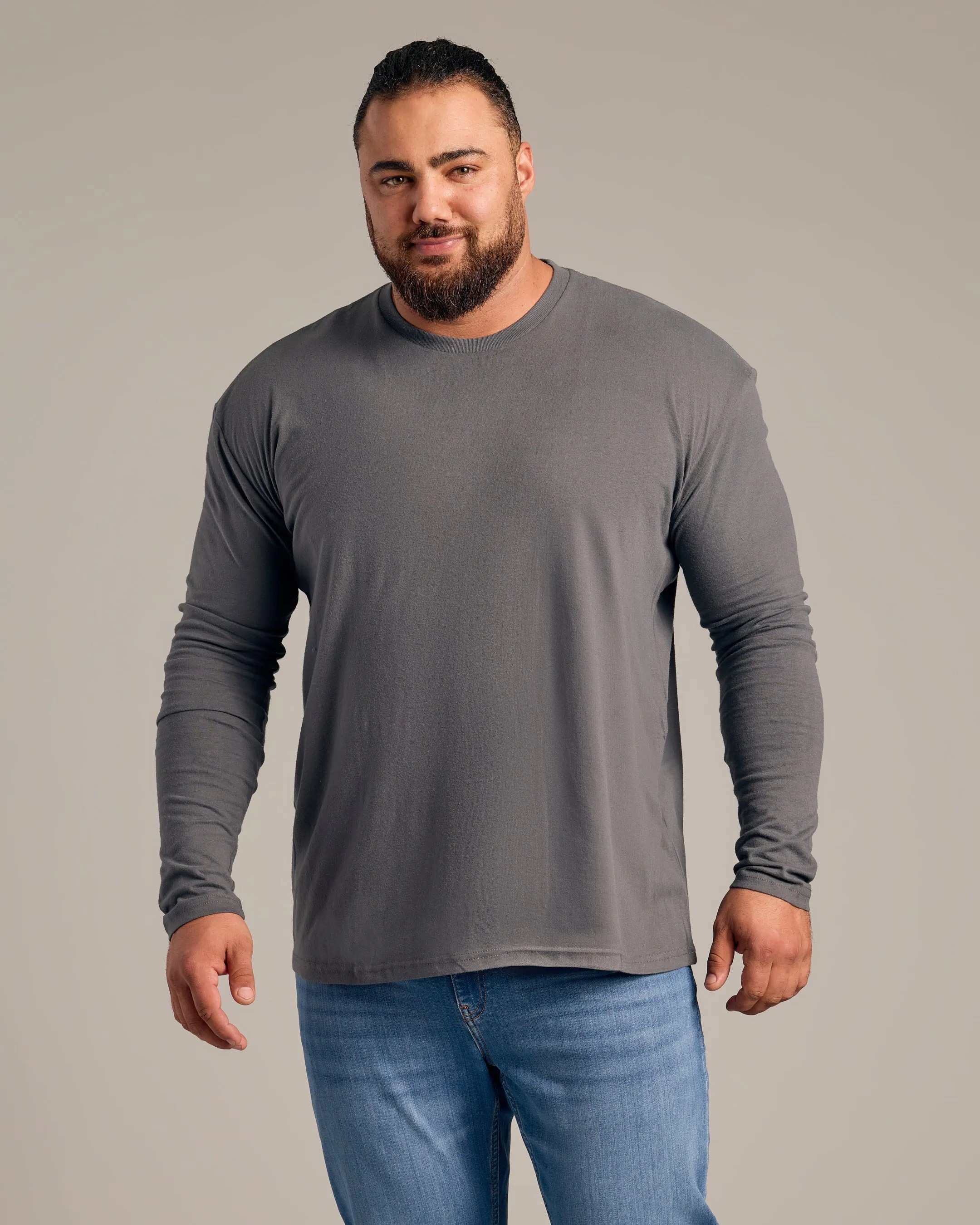 Carbon Long Sleeve Crew Neck Tee