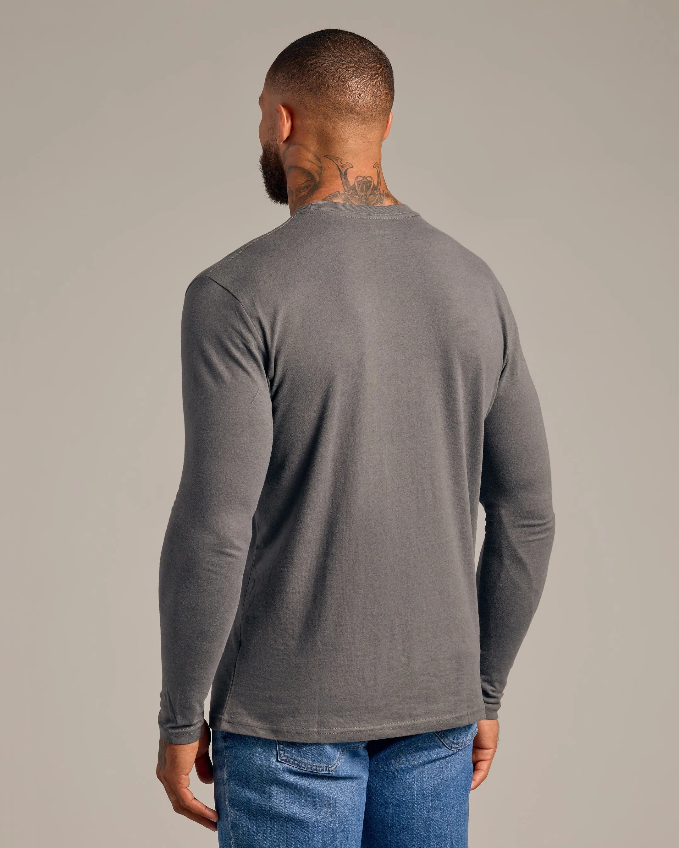 Carbon Long Sleeve Crew Neck Tee