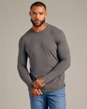 Carbon Long Sleeve Crew Neck Tee