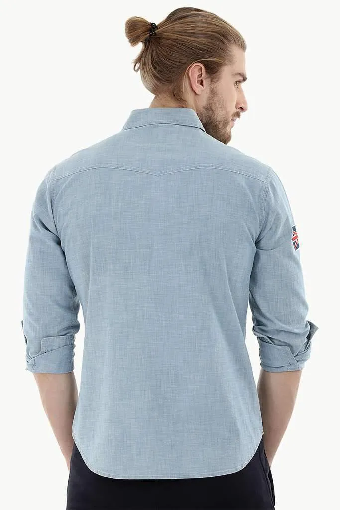 Casual Appliqued Shirt