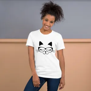Cat With Glasses Short-Sleeve T-Shirt