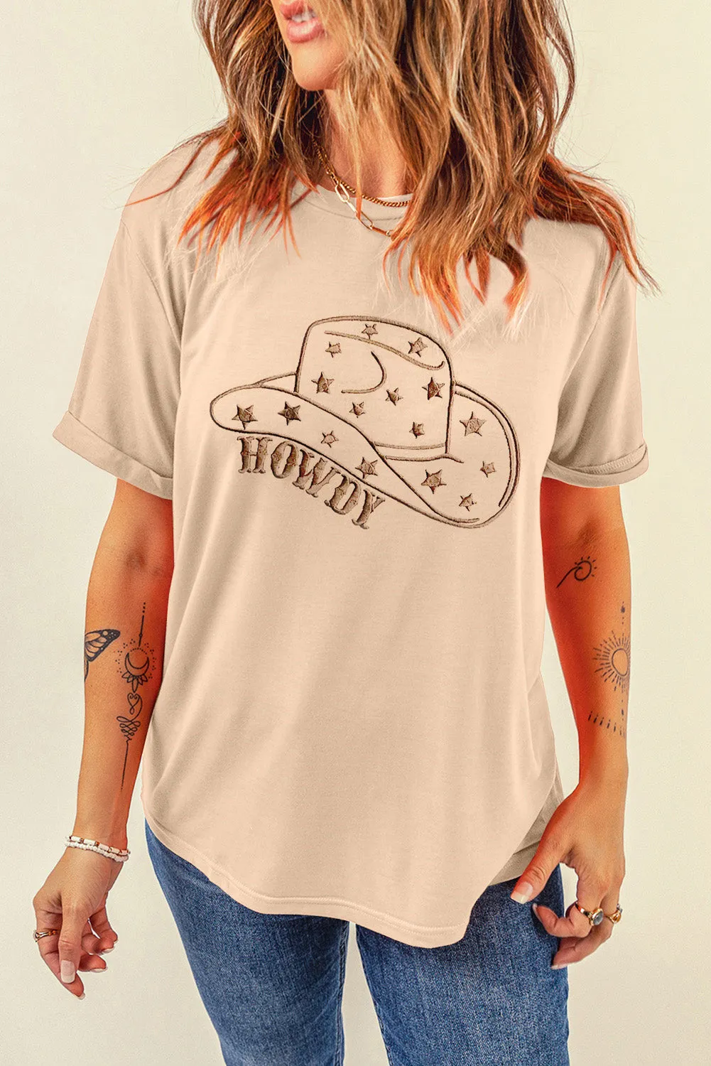 Catalina Hat Graphic Round Neck Short Sleeve T-Shirt