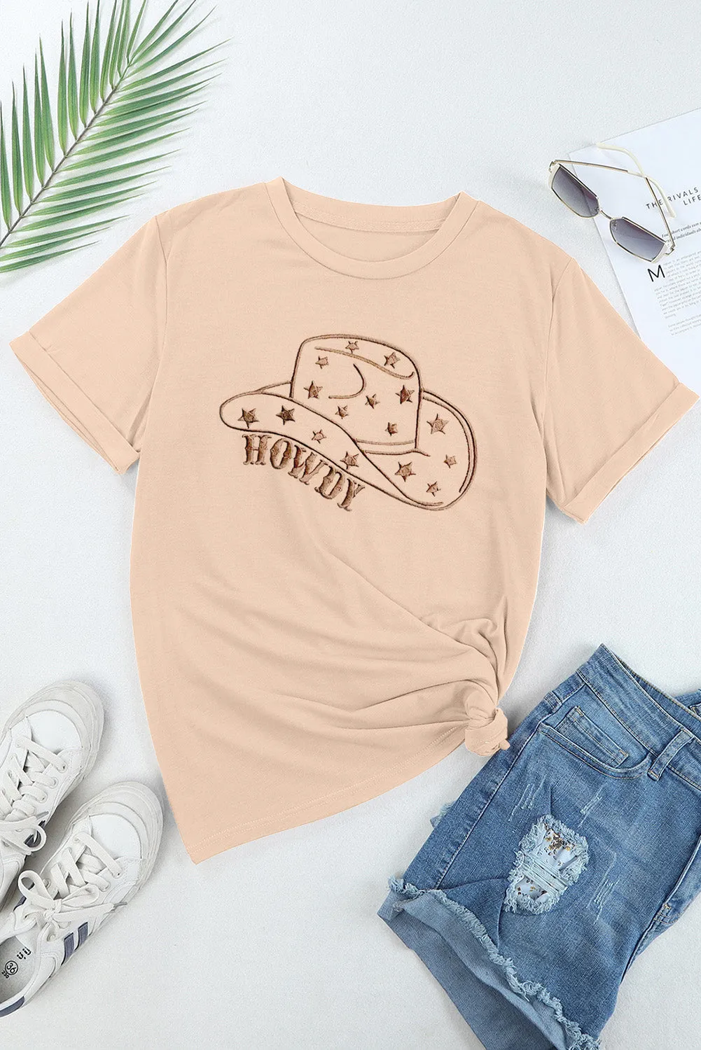 Catalina Hat Graphic Round Neck Short Sleeve T-Shirt