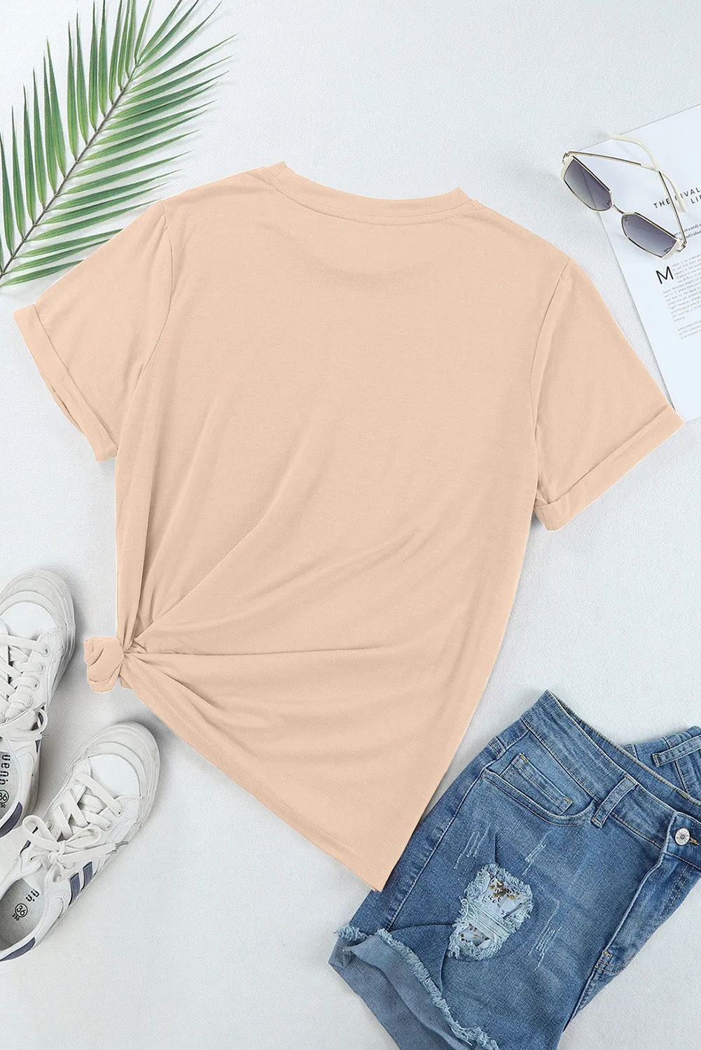 Catalina Hat Graphic Round Neck Short Sleeve T-Shirt