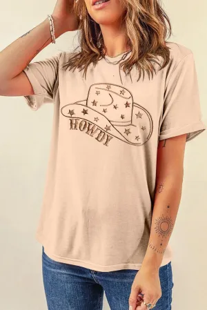 Catalina Hat Graphic Round Neck Short Sleeve T-Shirt