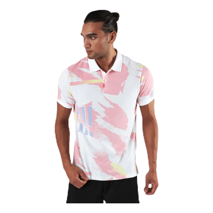 Challenge Court Polo White/Red