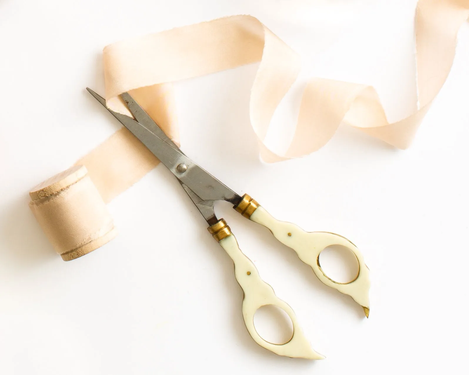 Champagne Silk Ribbon in Gauze