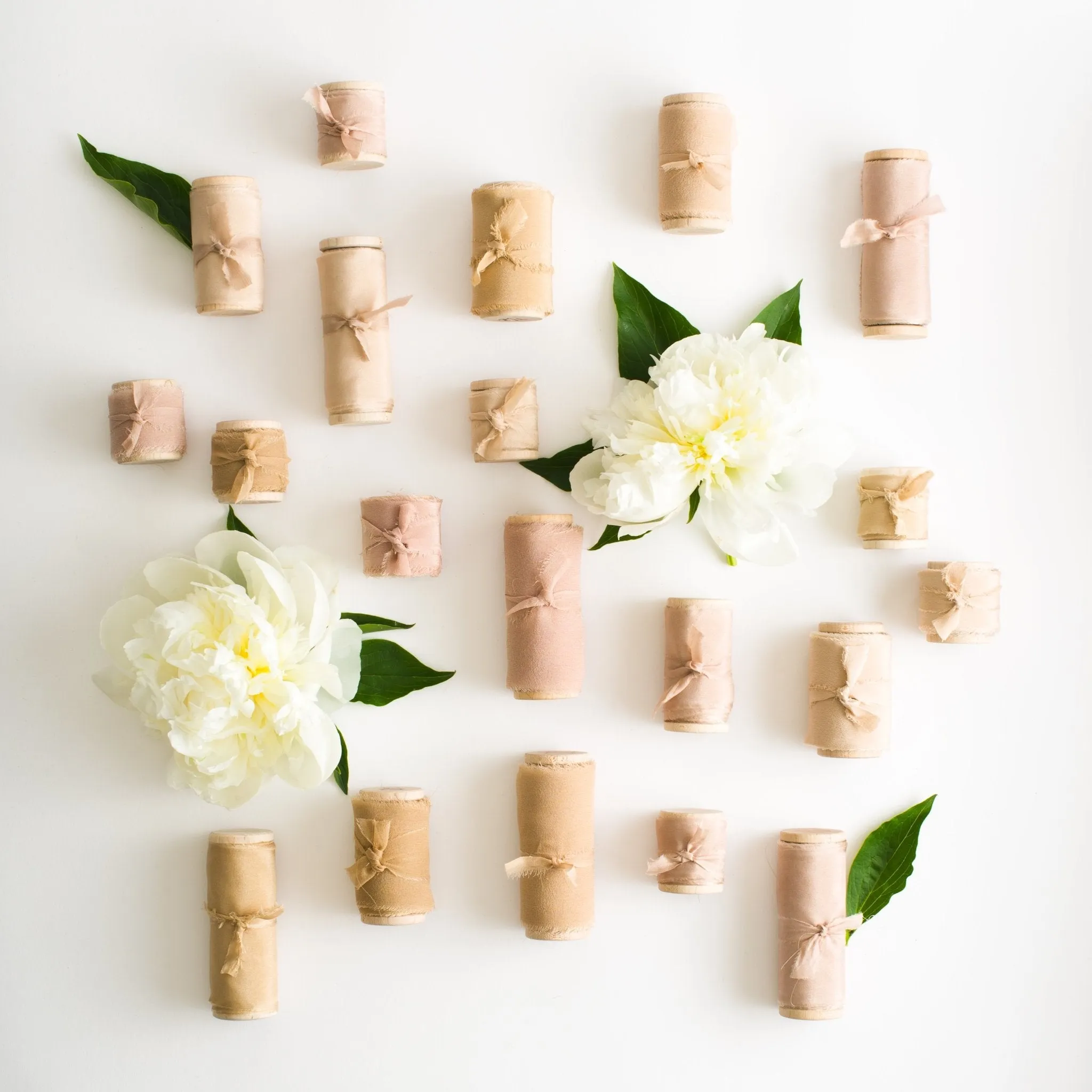 Champagne Silk Ribbon in Gauze