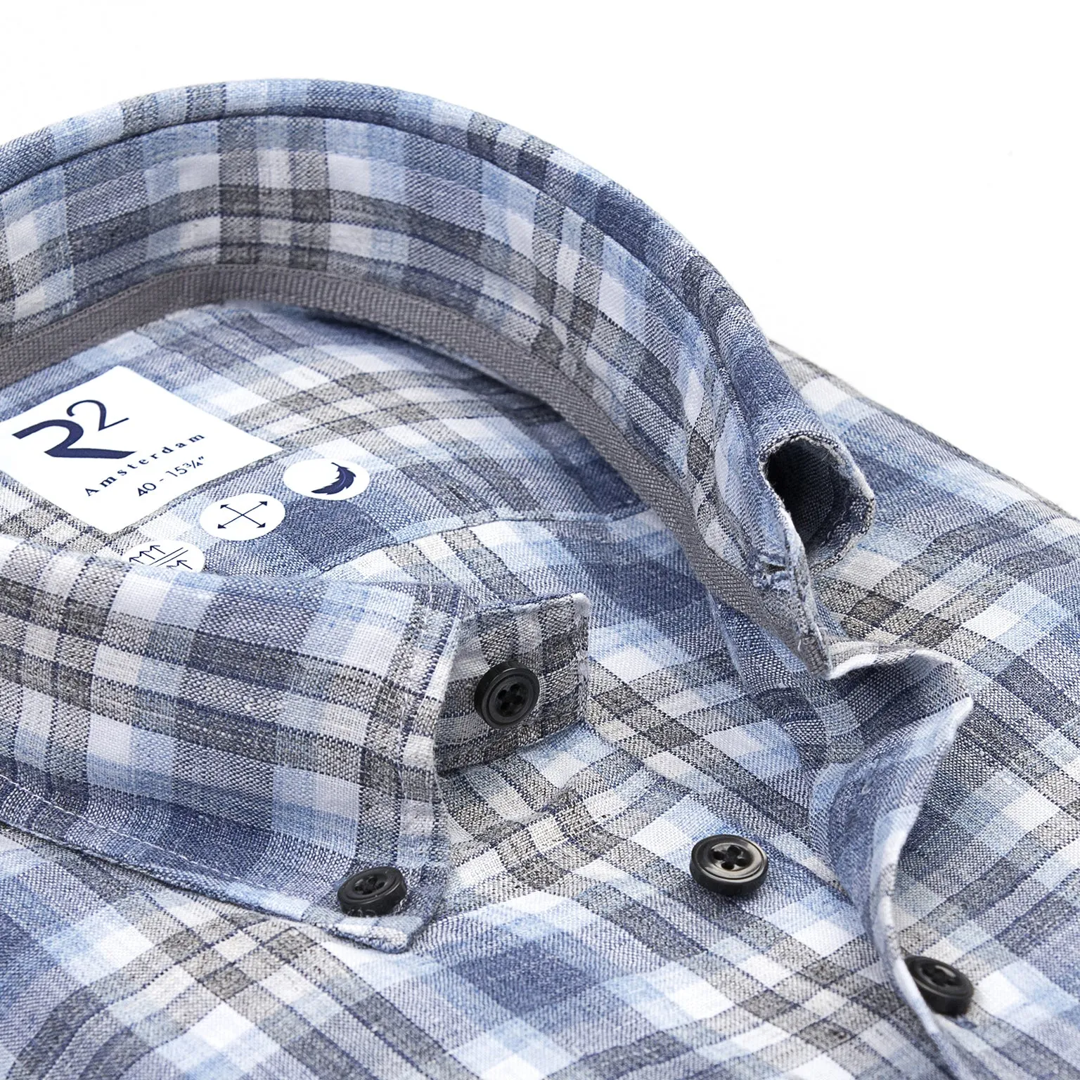 Checkered linen shirt
