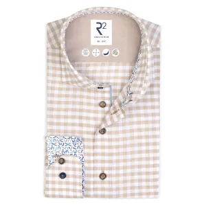 Checkered tencel blend shirt