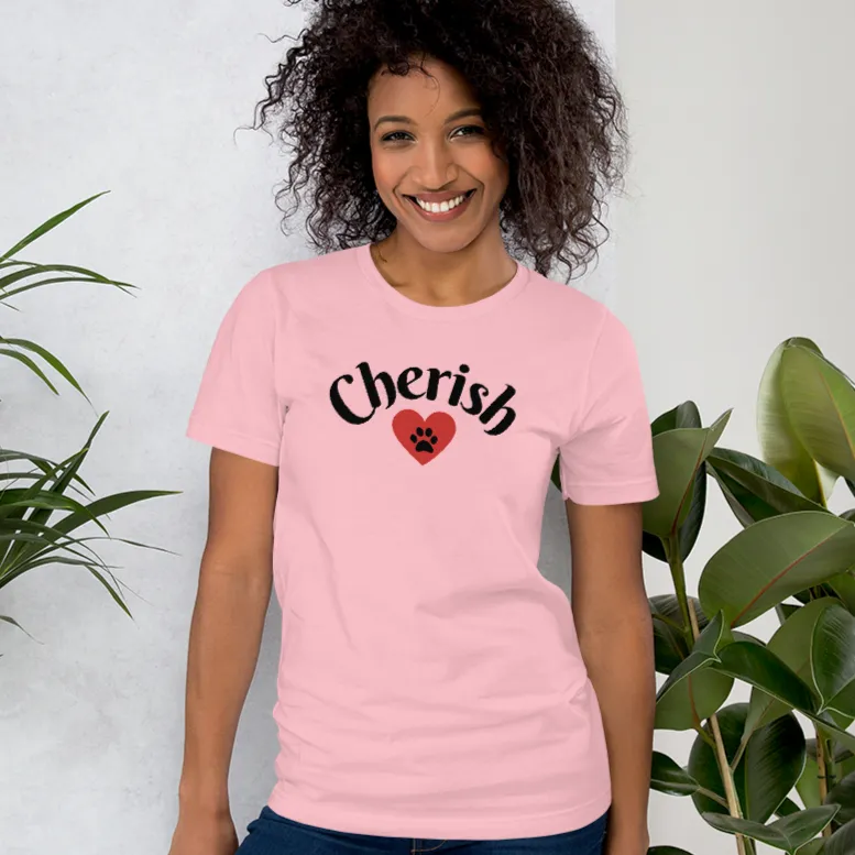 Cherish w/ Heart T-Shirts - Light
