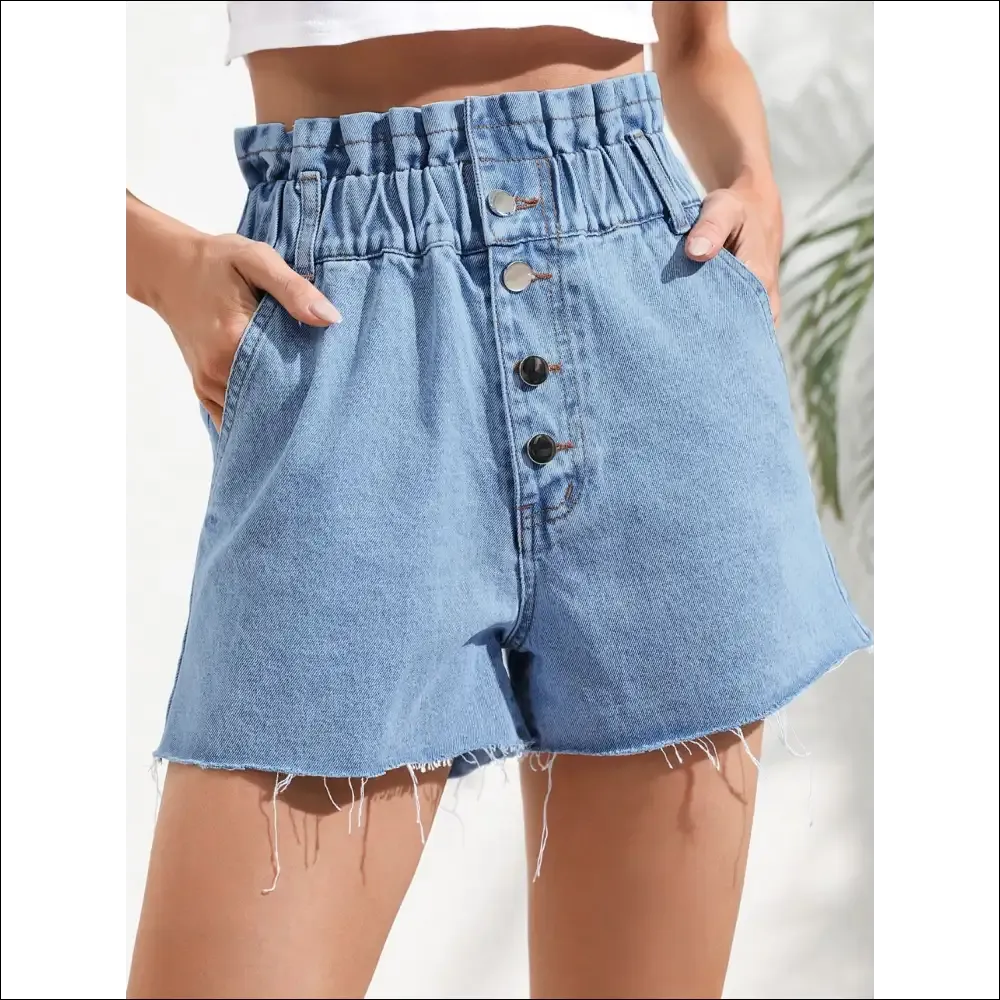 Chic Denim Shorts with Pockets