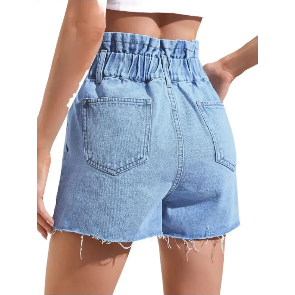 Chic Denim Shorts with Pockets