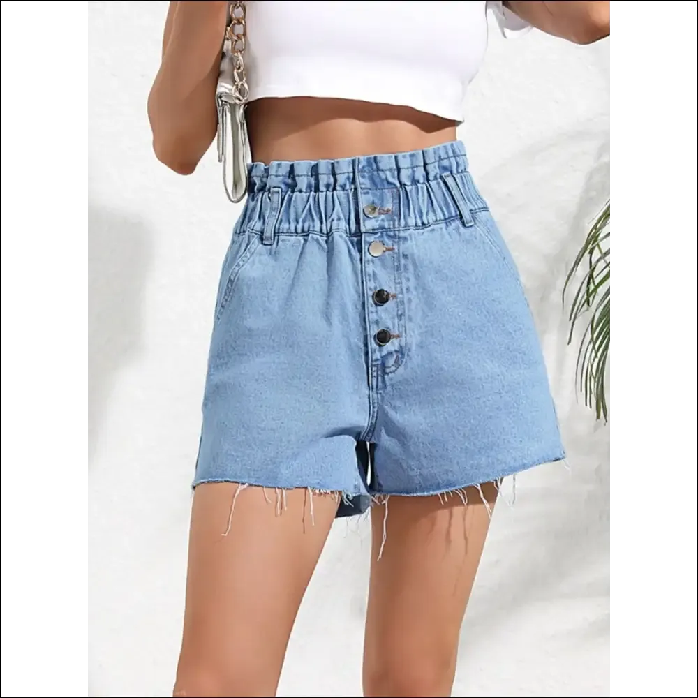 Chic Denim Shorts with Pockets
