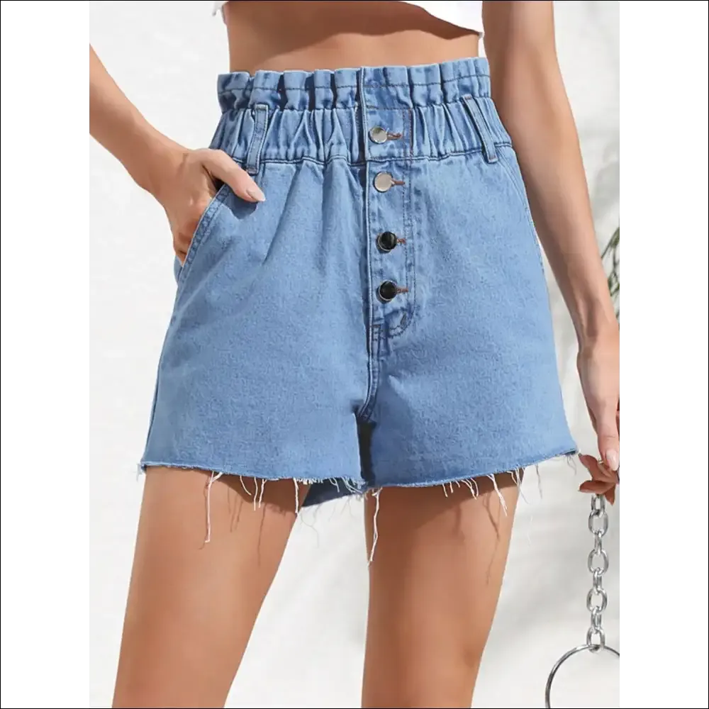Chic Denim Shorts with Pockets
