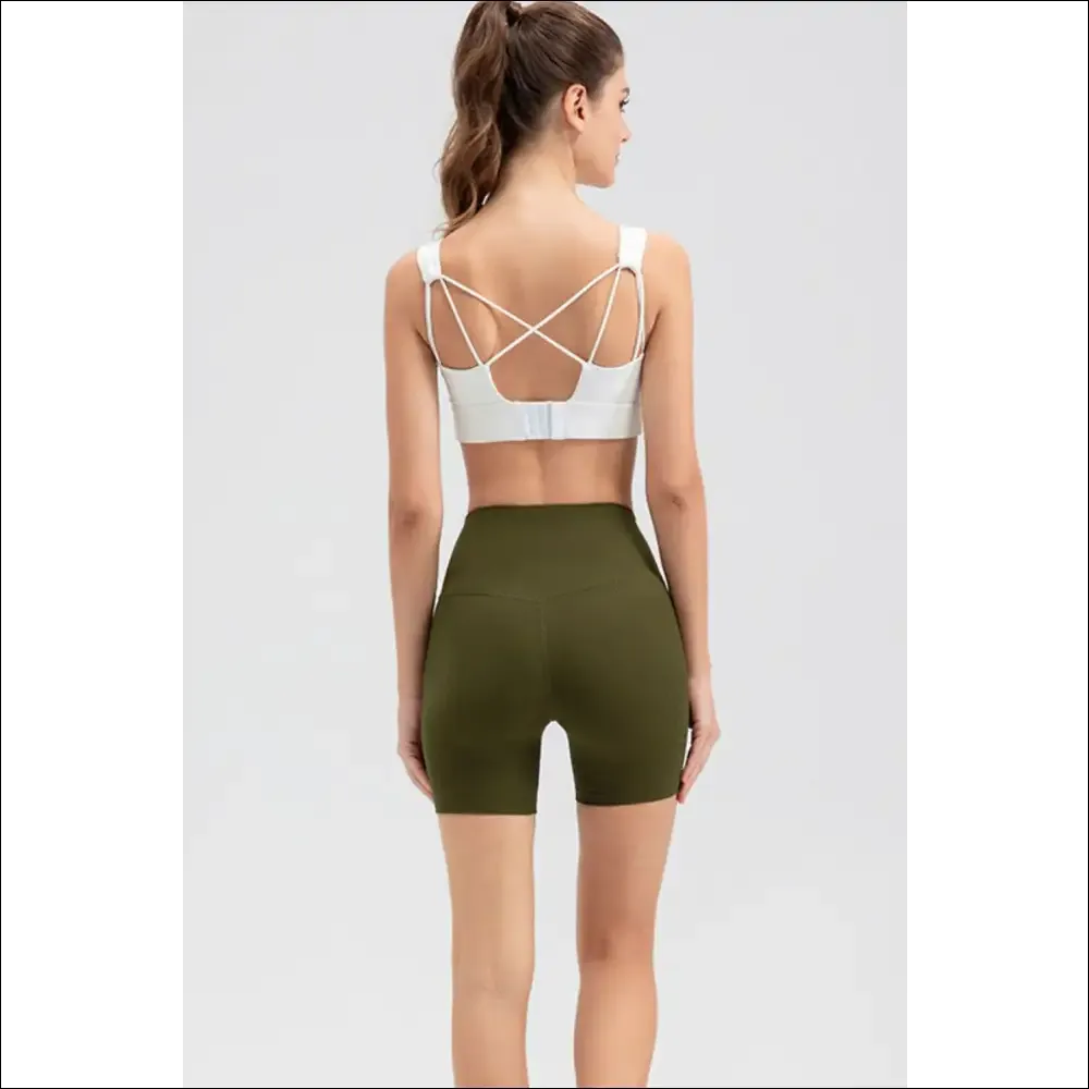Chic Wide Waistband Slim Fit Sports Shorts