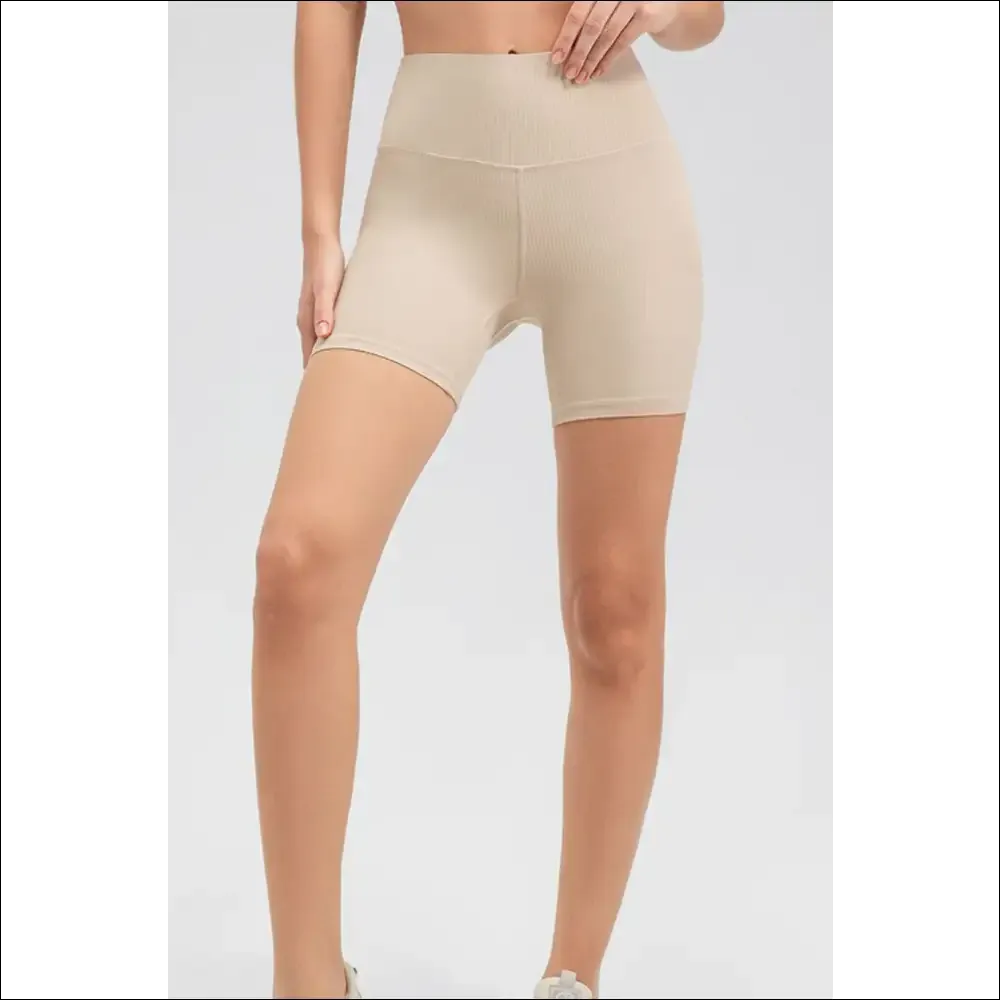 Chic Wide Waistband Slim Fit Sports Shorts
