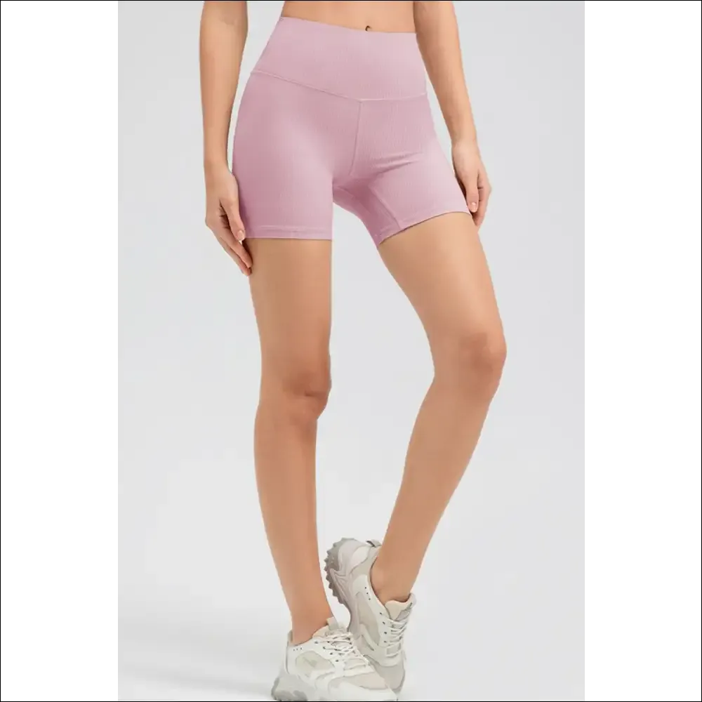 Chic Wide Waistband Slim Fit Sports Shorts