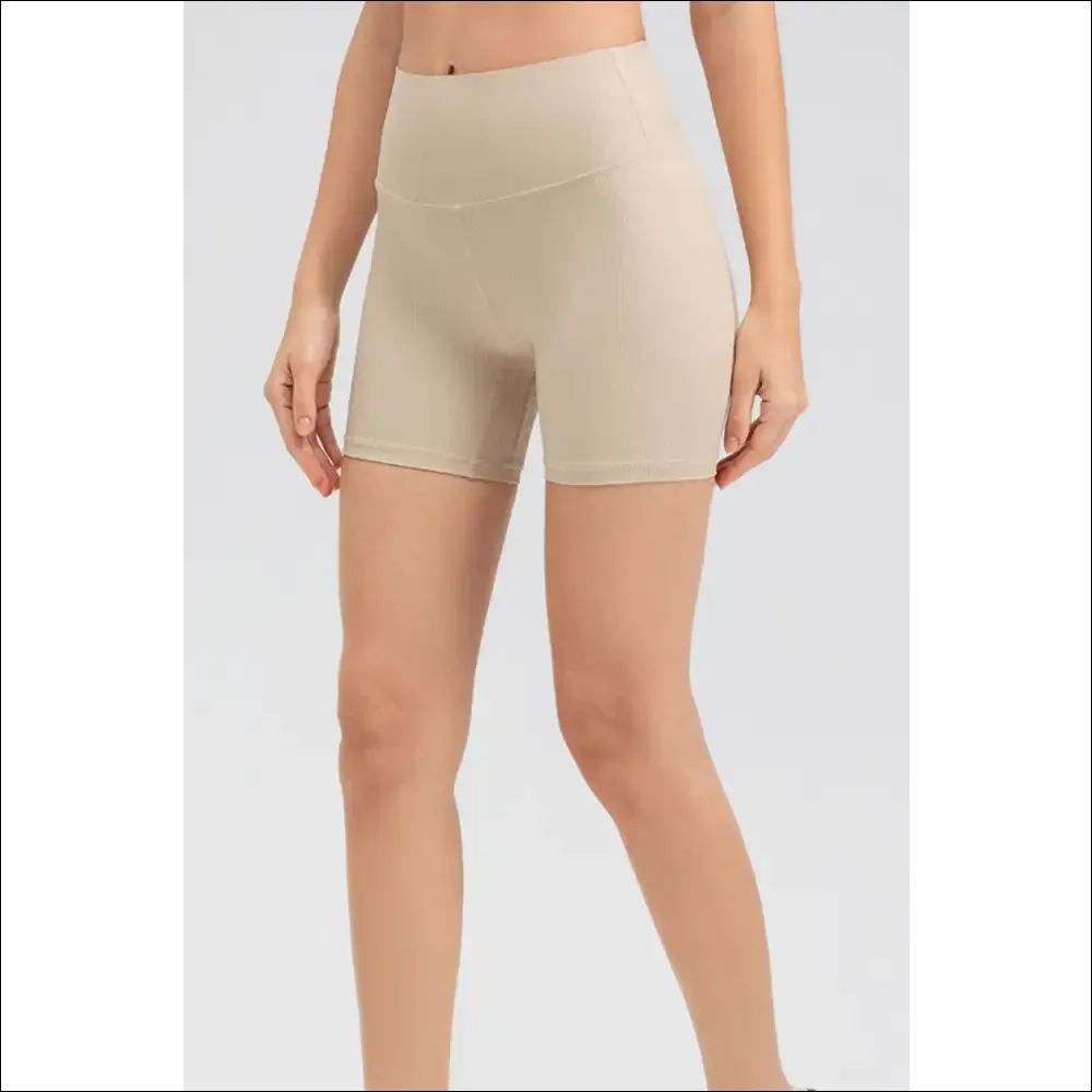 Chic Wide Waistband Slim Fit Sports Shorts