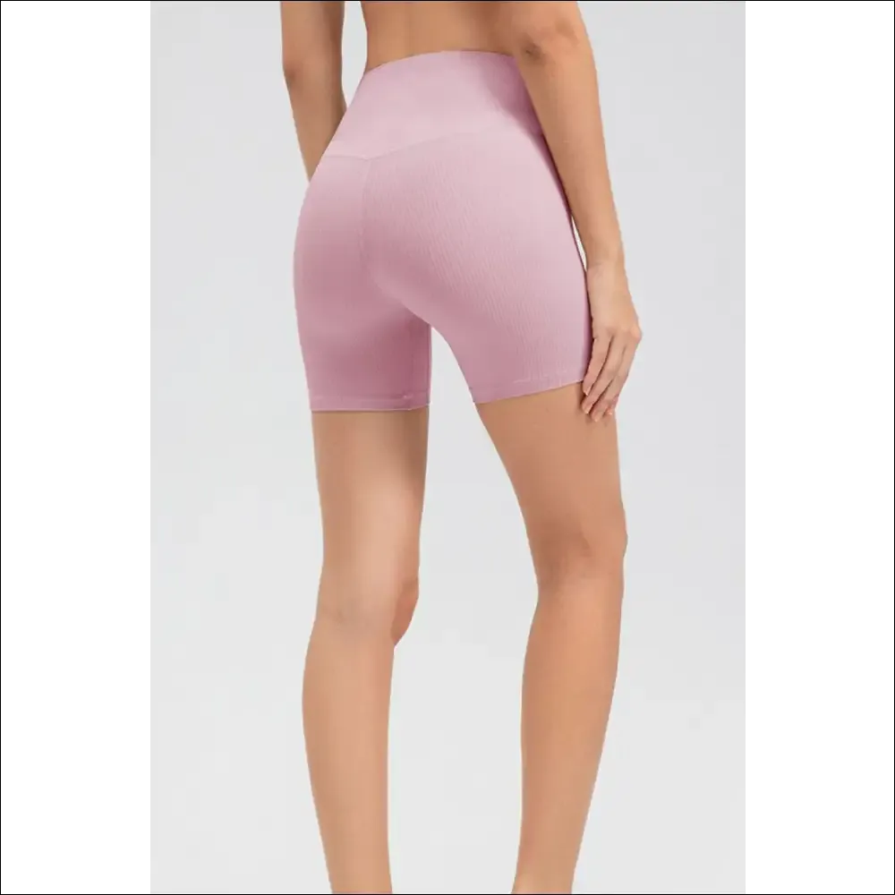 Chic Wide Waistband Slim Fit Sports Shorts