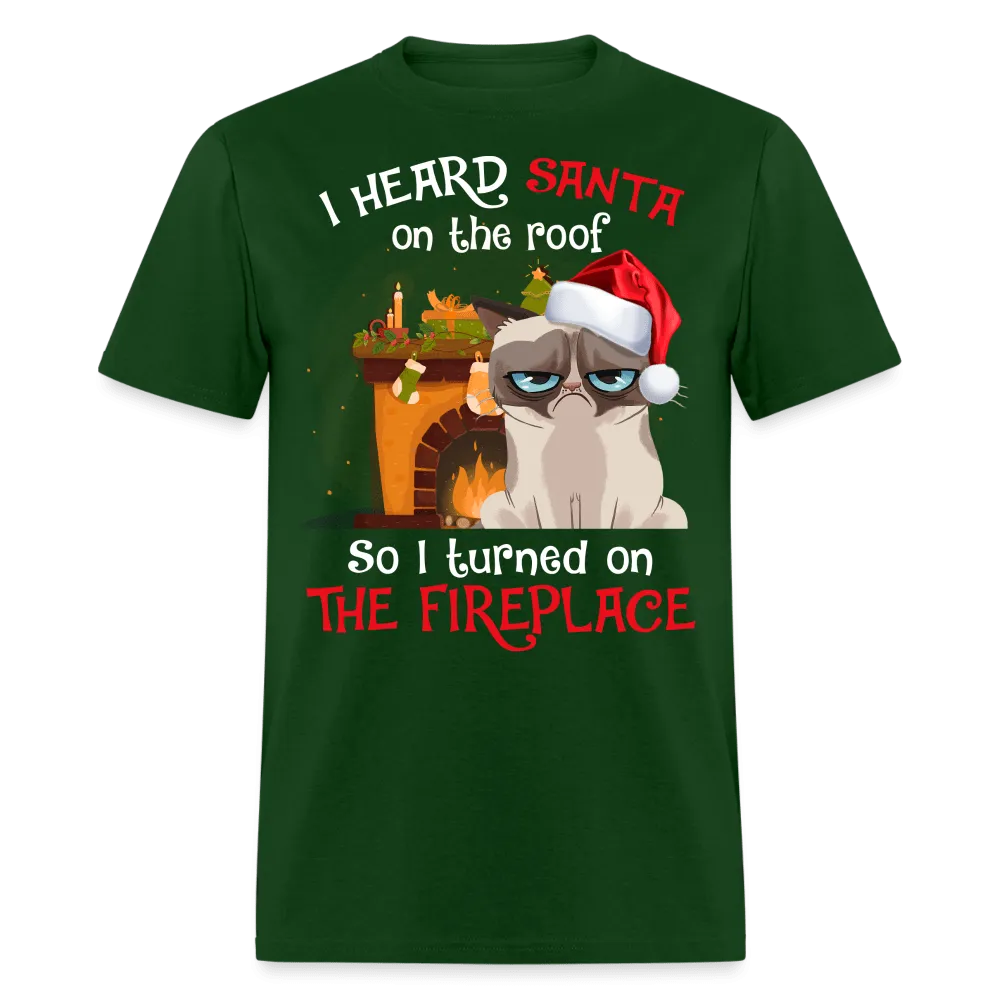 Christmas - I Heard Santa On The Roof - Family Shirts Men, Woman Christmas T Shirts