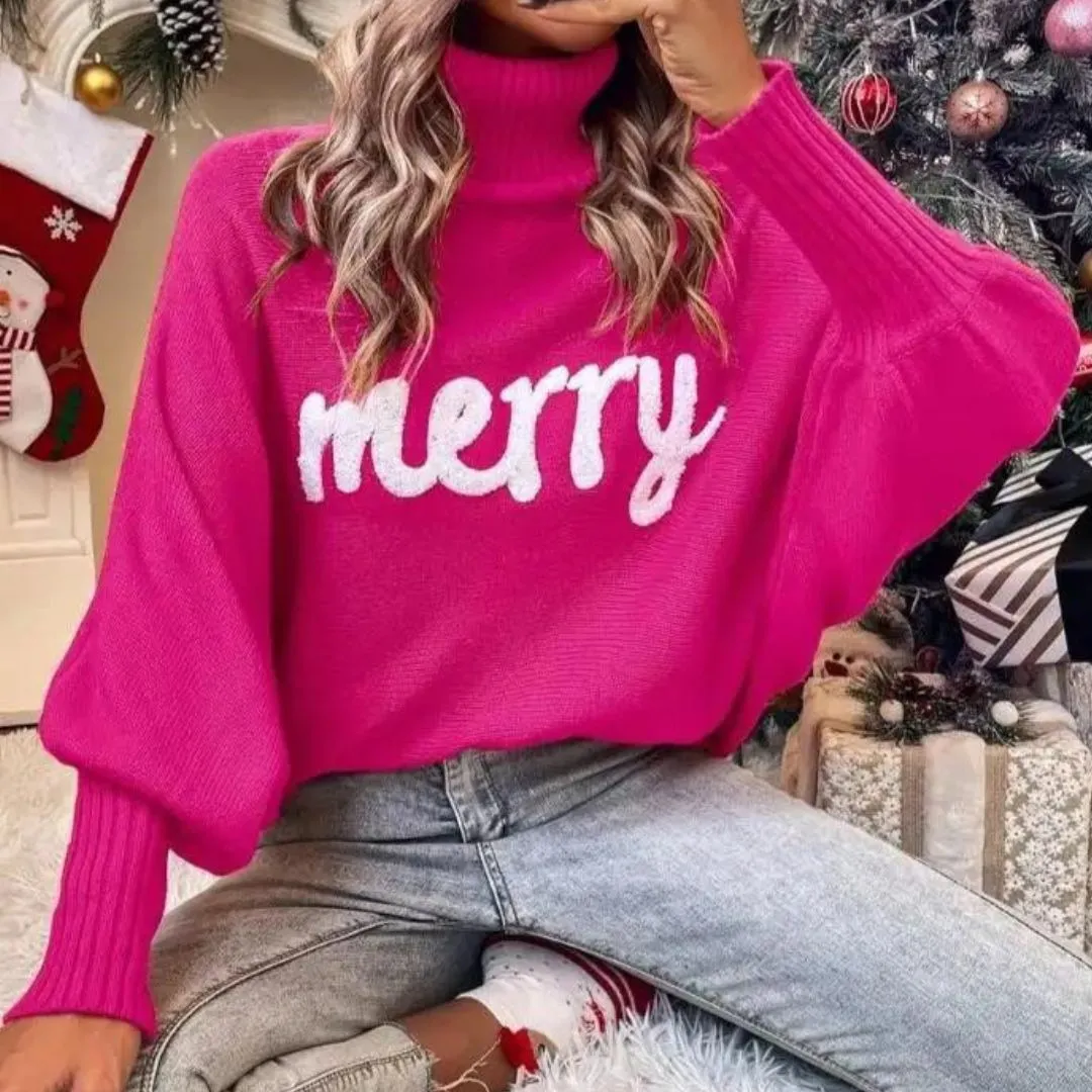 Cindy | Warm Festive Women's Turtleneck for Christmas