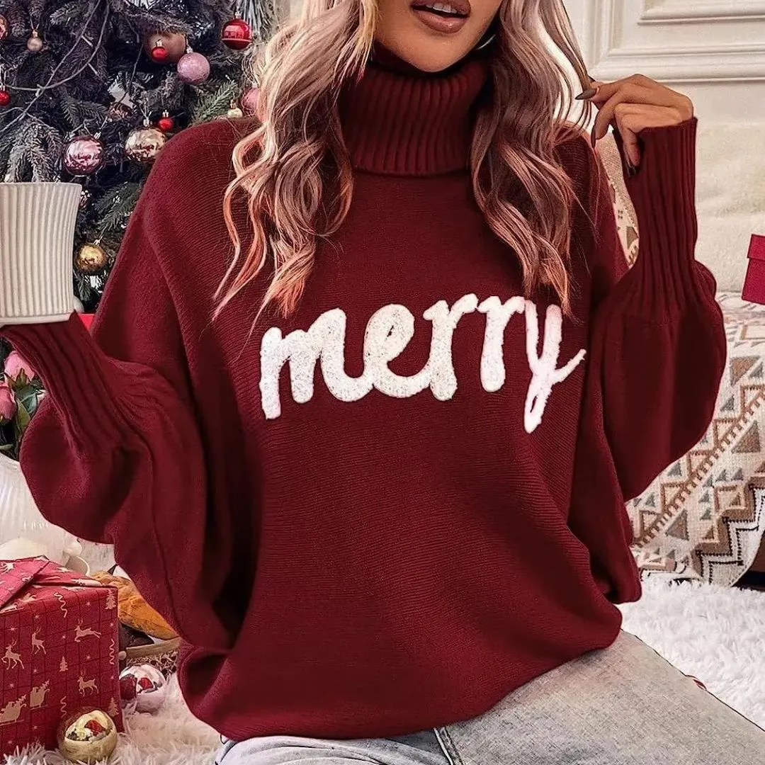 Cindy | Warm Festive Women's Turtleneck for Christmas