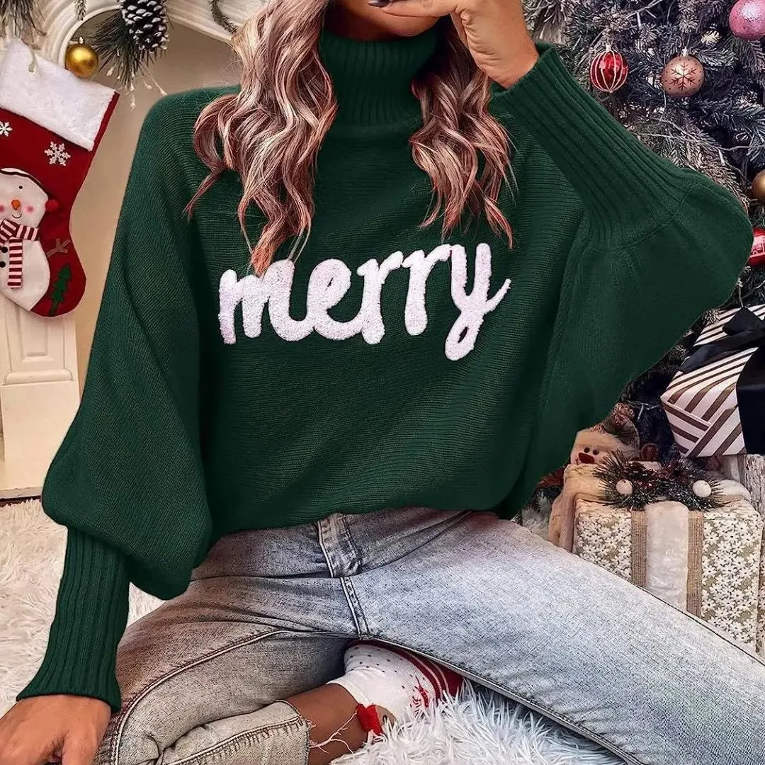 Cindy | Warm Festive Women's Turtleneck for Christmas