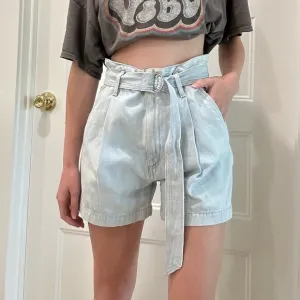 Citizens of Humanity vintage denim style Yvette high waisted Belted Shorts