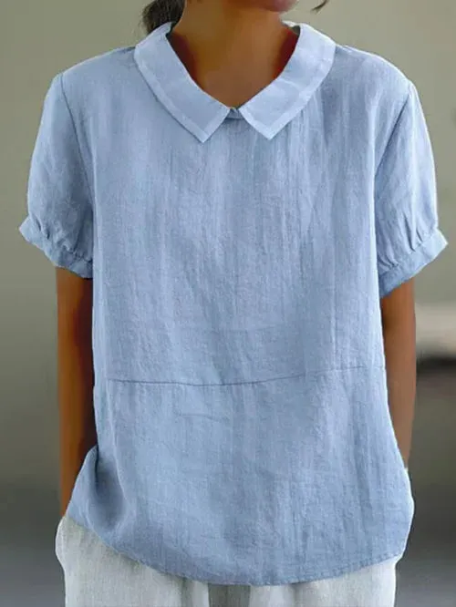 Clarissa | Relaxed Fit Collared Blouse