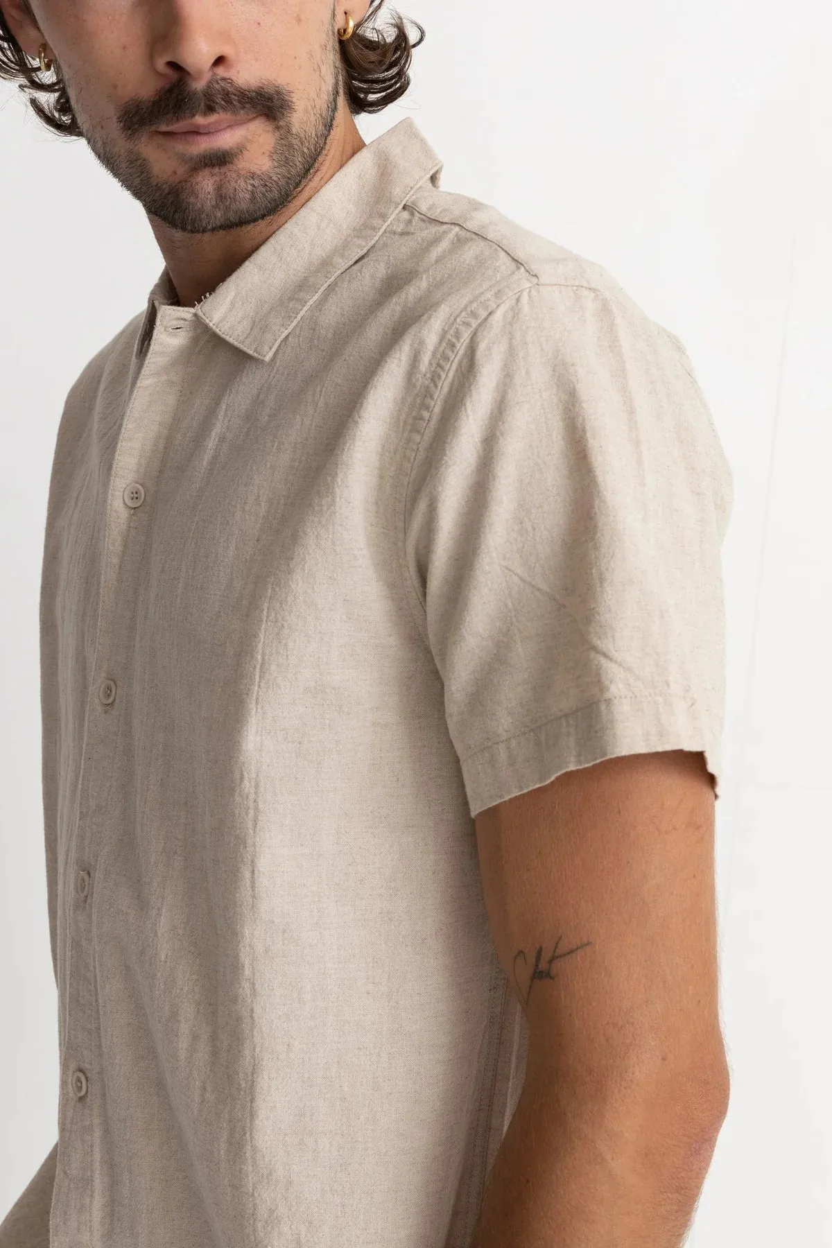 Classic Linen SS Shirt- Sand