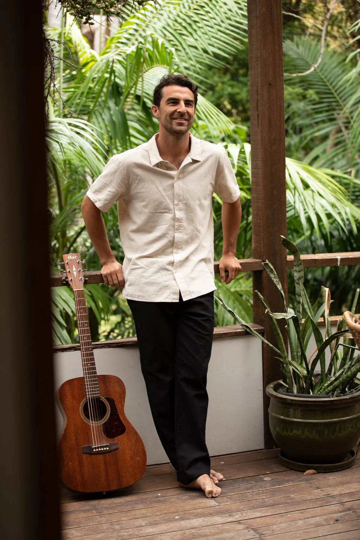 Classic Linen SS Shirt- Sand