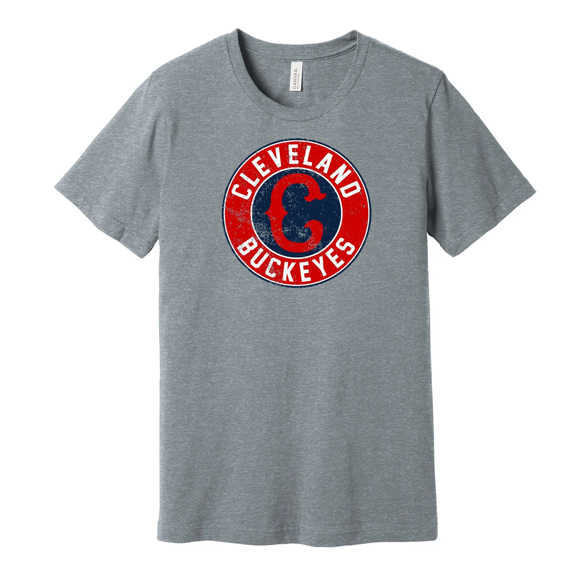 Cleveland Buckeyes Distressed Logo Shirt - Defunct Negro Baseball Team - Celebrate Black Heritage and History - Hyper Than Hype
