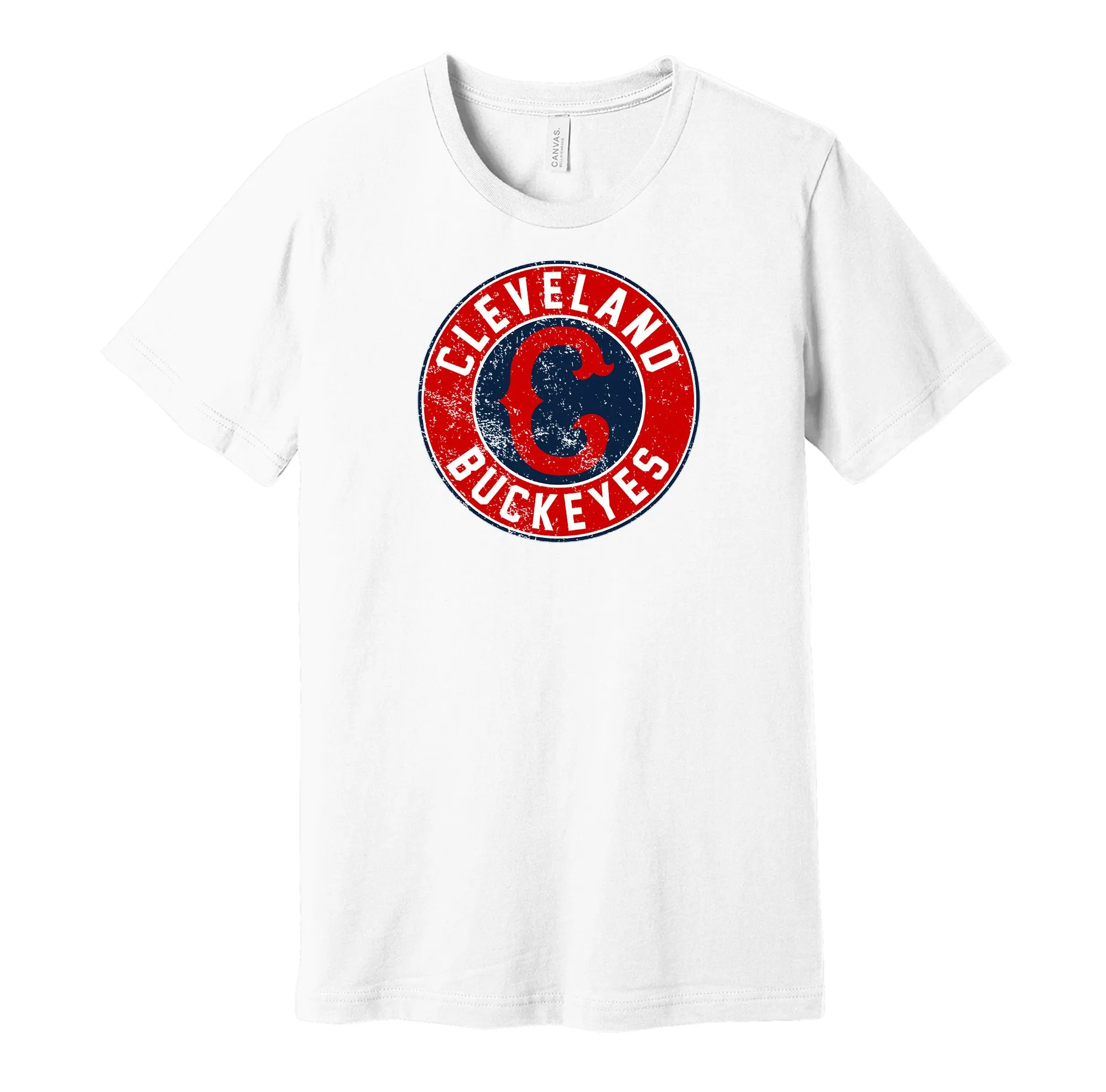Cleveland Buckeyes Distressed Logo Shirt - Defunct Negro Baseball Team - Celebrate Black Heritage and History - Hyper Than Hype