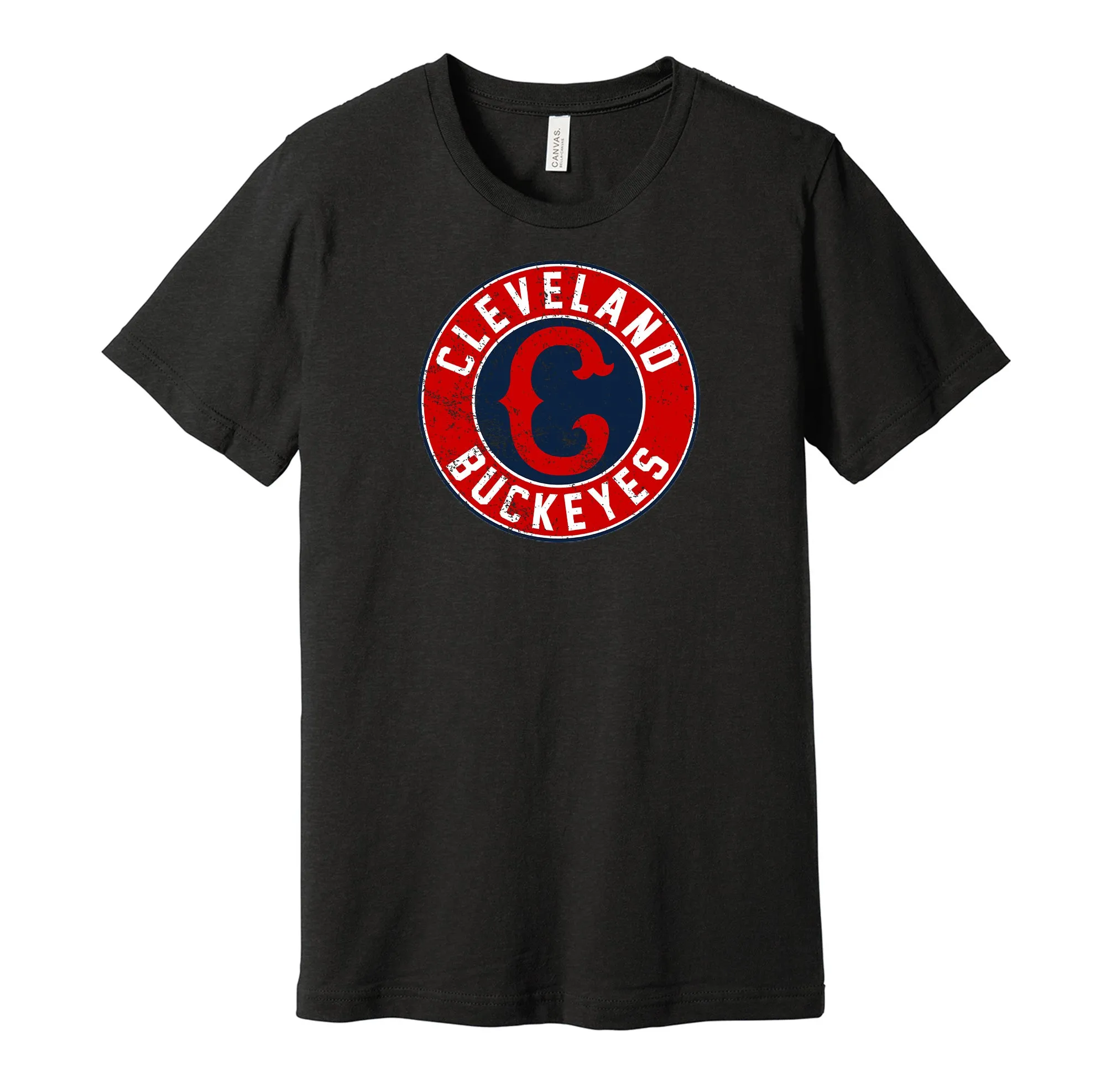 Cleveland Buckeyes Distressed Logo Shirt - Defunct Negro Baseball Team - Celebrate Black Heritage and History - Hyper Than Hype