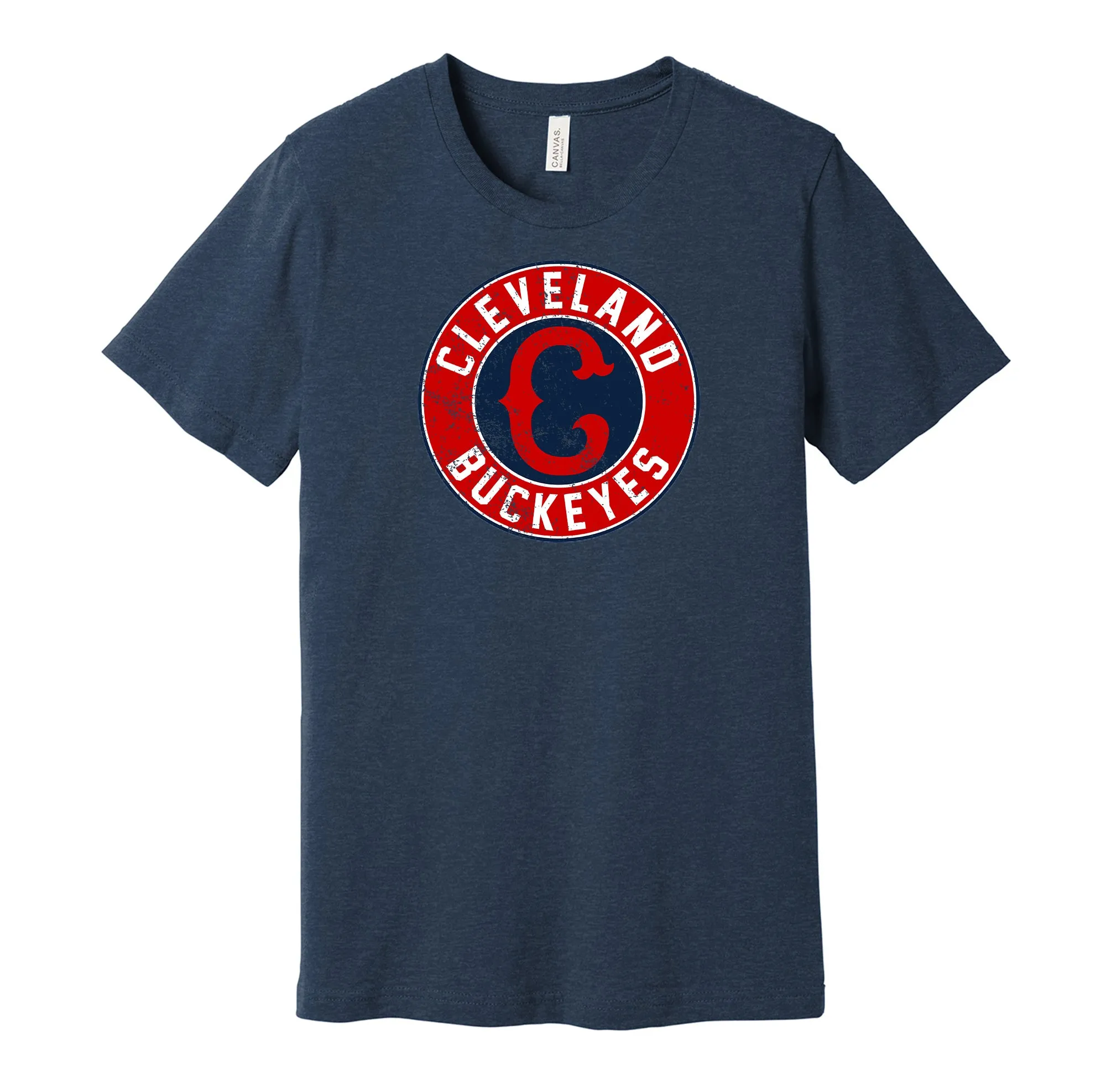 Cleveland Buckeyes Distressed Logo Shirt - Defunct Negro Baseball Team - Celebrate Black Heritage and History - Hyper Than Hype
