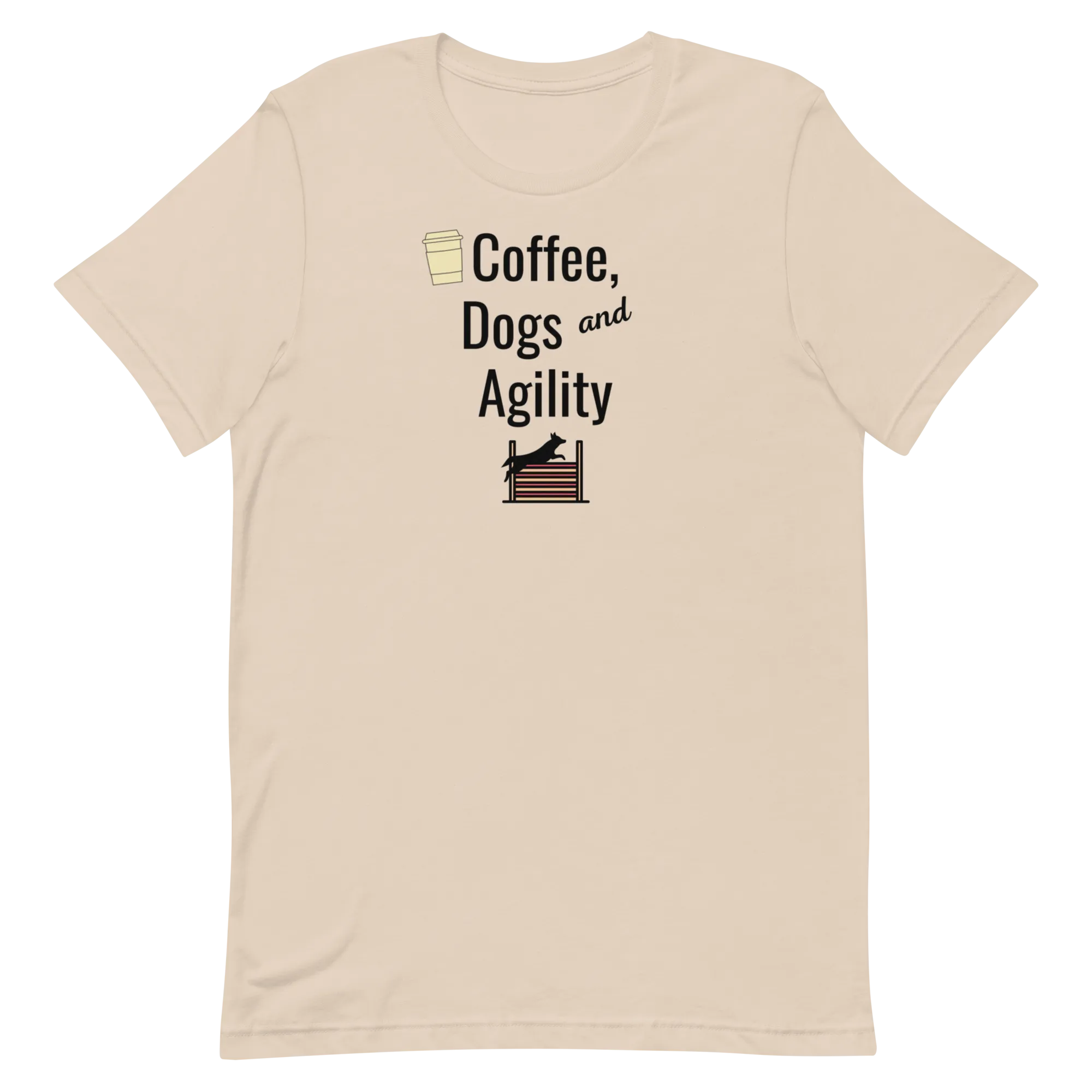 Coffee, Dogs, & Agility T-Shirts - Light