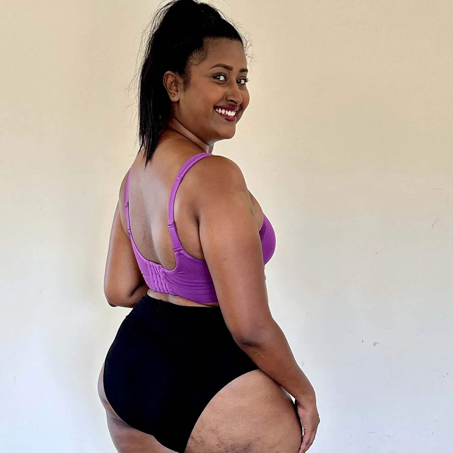 Comfort Cotton Bra - Grape Escape